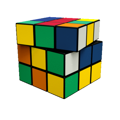 Melting Rubix Cube Gif