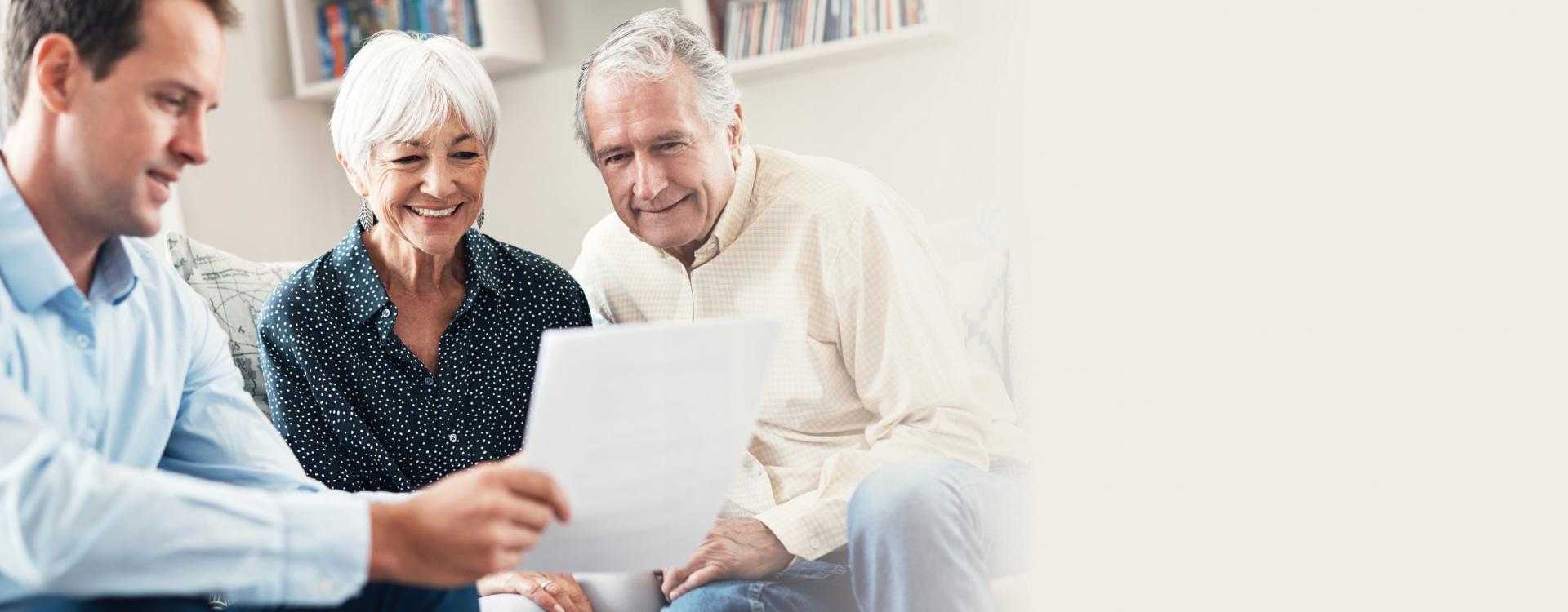 financial advisor meeting clients