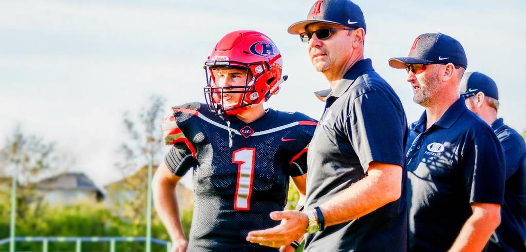 Jack Lumsden Jack Lumsden coaching Burlington football team