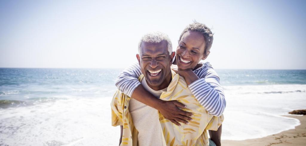 couple on beach black couple on beach