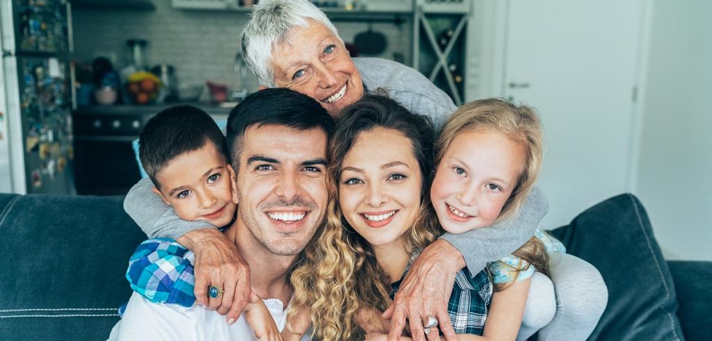 portrait de famille photo d'une famille