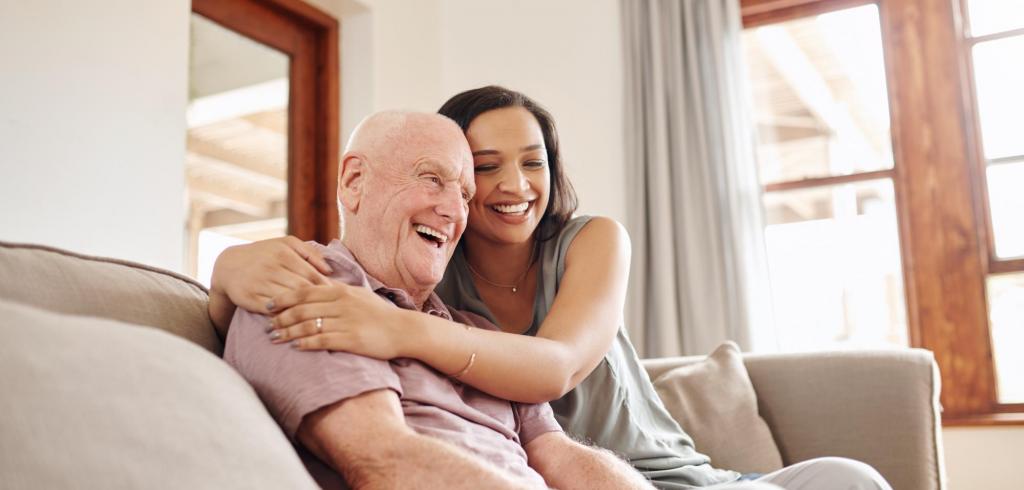 père et fille adulte