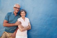 Portrait de couple de retraités