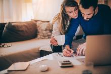 Couple reviewing finances and paper work.jpg